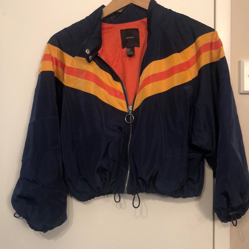 Cropped windbreaker!!